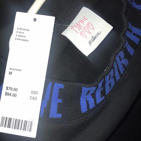 nwt black psychic hearts shortsleeve - Picture 5 of 5